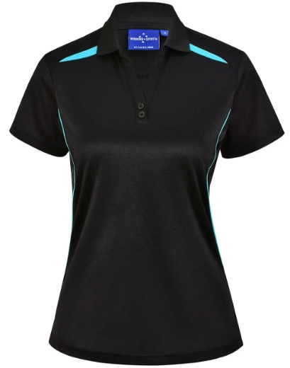 Picture of Winning Spirit, Ladies Sustainable Contrast SS Polo